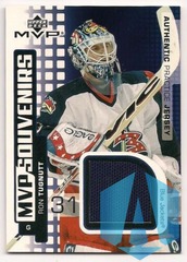 2002-03 Upper Deck MVP Ron Tugnutt #S-RT Souvenirs Practice Game Jersey